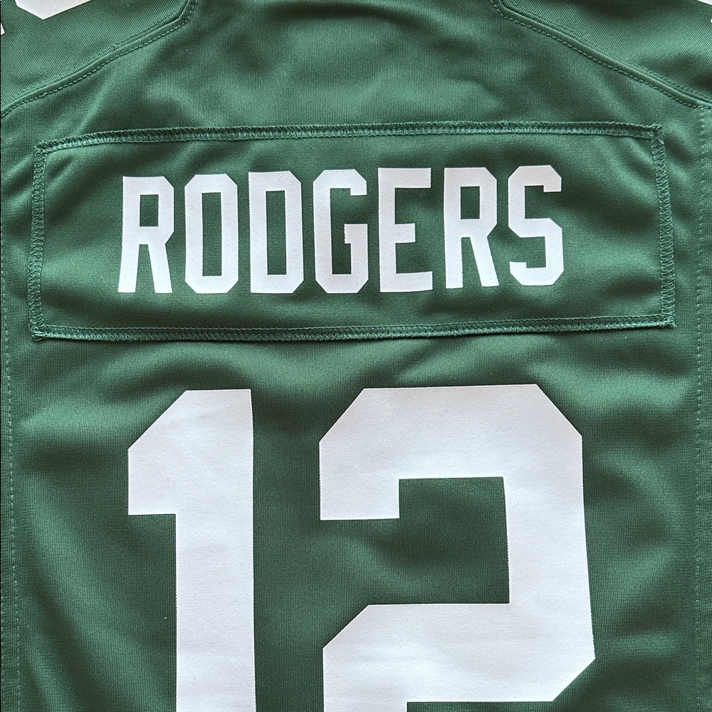 Youth size Small (8) Green and Gold Jersey with Number 12 New with tags - Picture 4 of 16